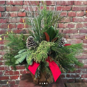 13" Outdoor Christmas Planter